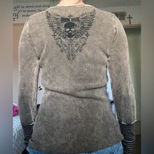 Vocal Brown Graphic Women’s Sweater